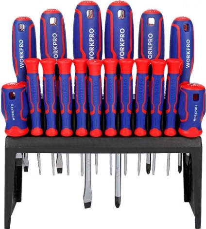 Набор отверток WORKPRO WP200506 18шт с подставкой