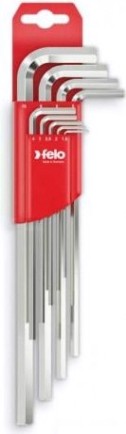 Набор шестигранников FELO 1,5-10,0мм удлиненных 9шт [34600911]