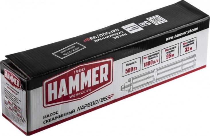 Насос скважинный Hammer NAP500/95SP шнековый [131-055]