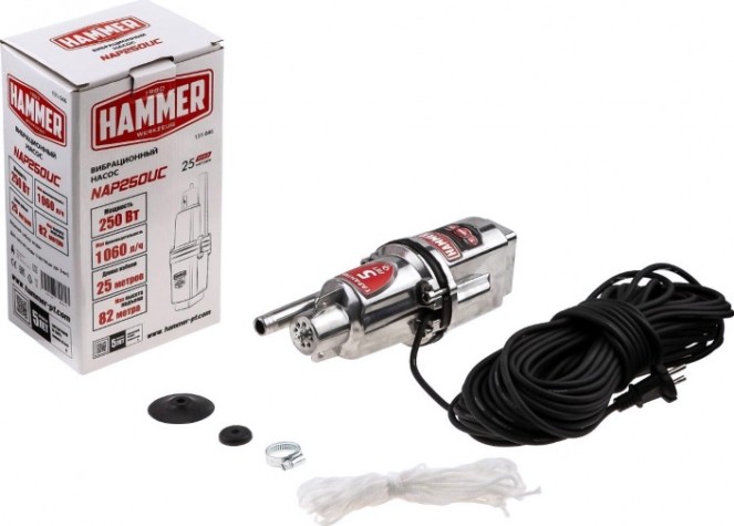 Насос вибрационный Hammer NAP250UC верхний забор воды [131-046]