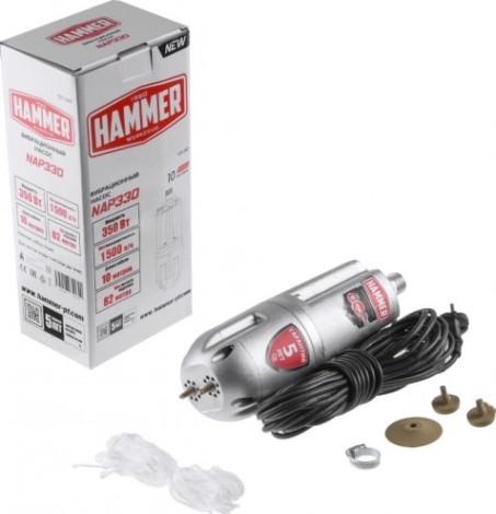 Насос вибрационный Hammer NAP330 нижний забор воды [131-047]