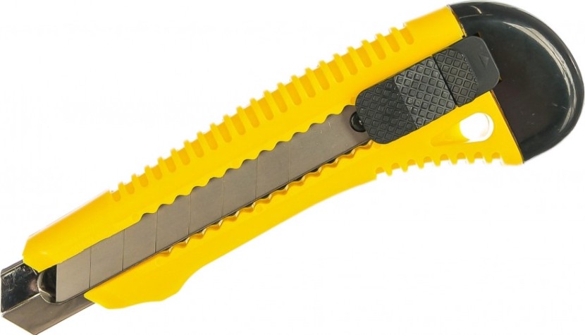 Нож для строительных работ Biber 50114 усиленный 18мм [Тов-073535]