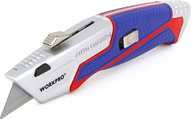 Нож строительный WORKPRO WP213012 выдвижной проф