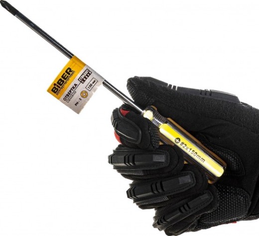 Отвертка крестовая Biber Стандарт 85586 PH 2х150мм [тов-079496]