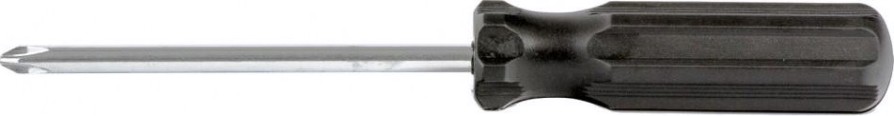 Отвертка крестовая Sparta ph2х100 мм, углеродистая сталь, черная рукоятка [13213]