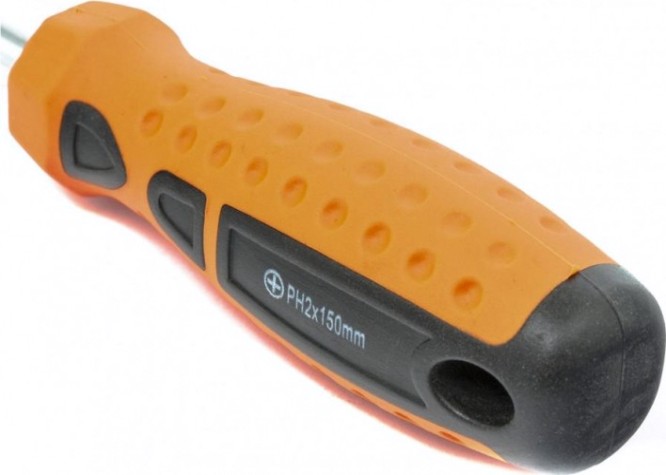 Отвертка крестовая Sparta "point", ph2х100 мм, crv, 2-х компонентная рукоятк [11778]