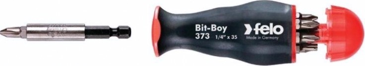 Отвертка с битами FELO в комплекте 8 предметов 37320805 [37320805]