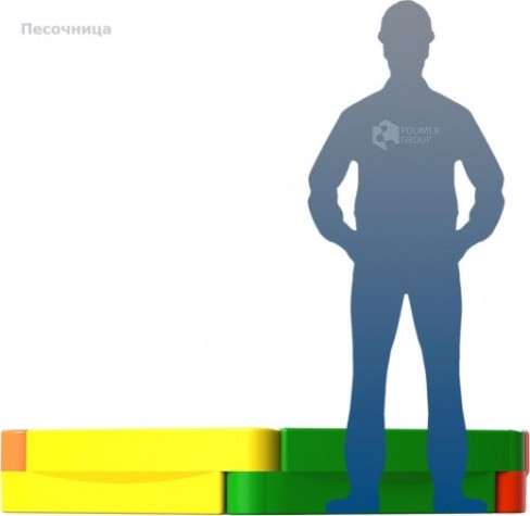 Песочница пластиковая POLIMER GROUP 6 секционная [DP6S]