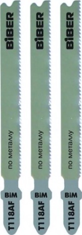 Пилки по металлу Biber 85278 Т118АF 67/1,4мм (3шт.) [тов-120521]