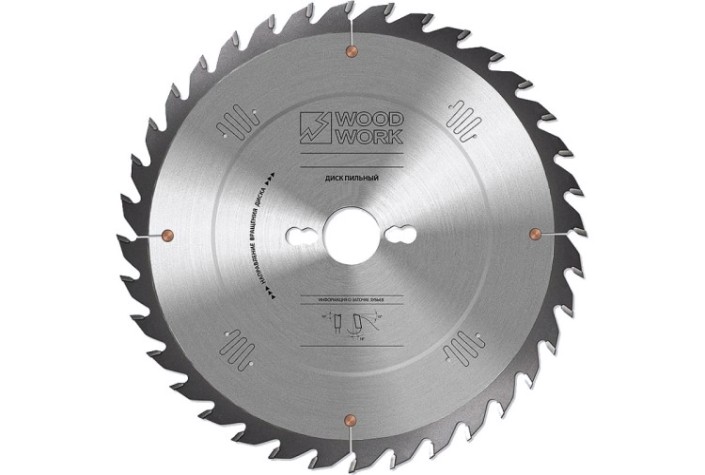 Пильный диск по дереву WOODWORK 250x3,2/2,2x30 Z=36 A=18 [35.250.36]