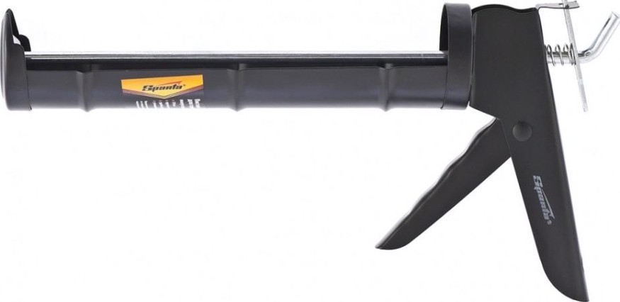 Пистолет для герметика Sparta 310 мл, "полуоткрытый круглый шток 7 мм, утолщенные стенки// [886365]