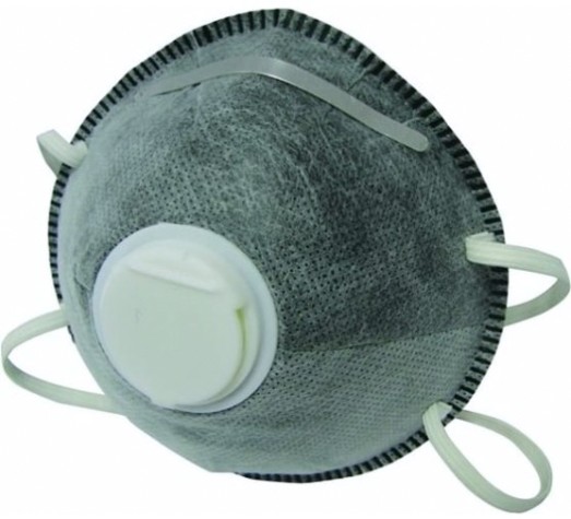 Полумаска Biber 96203 фильтрующая с угольным фильтром и воздушным клапан [тов-069140]