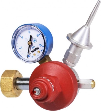 Редуктор гелиевый REDIUS БГО-50-4-ВШ для воздушных шариков (01703) [01703]