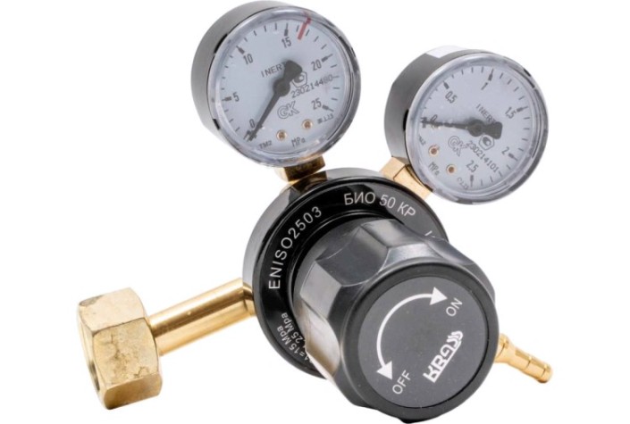 Редуктор на инертные газы KRASS БИО 50 КР (Азот, СО2, Аргон, Гелий) вх. G3/4"; вых М16х1,5 [2117581]