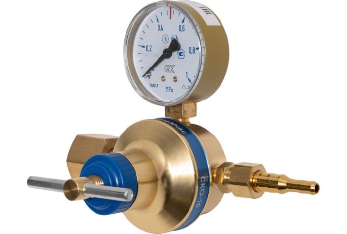 Регулятор кислородный KRASS СКО-10 сетевой 1,6/0,5 МПа, 10 м3/час [2722002]