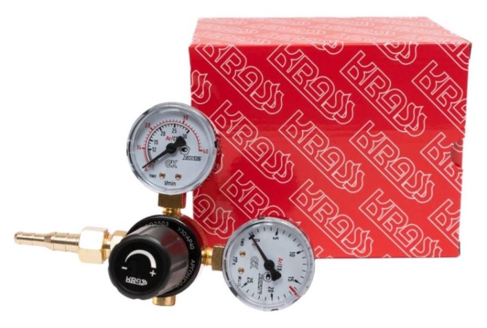 Регулятор расхода газа KRASS У 30/АР 40 для углекислоты и аргона ПОВЕРЕННЫЙ [2133616PV]