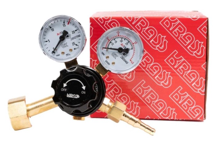 Регулятор расхода газа KRASS У 30/АР 40 КР для углекислоты и аргона ПОВЕРЕННЫЙ [2133508PV]