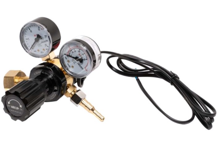 Регулятор расхода газа KRASS У 30/АР 40 КРП 36V для углекислоты и аргона ПОВЕРЕННЫЙ [2133506PV]