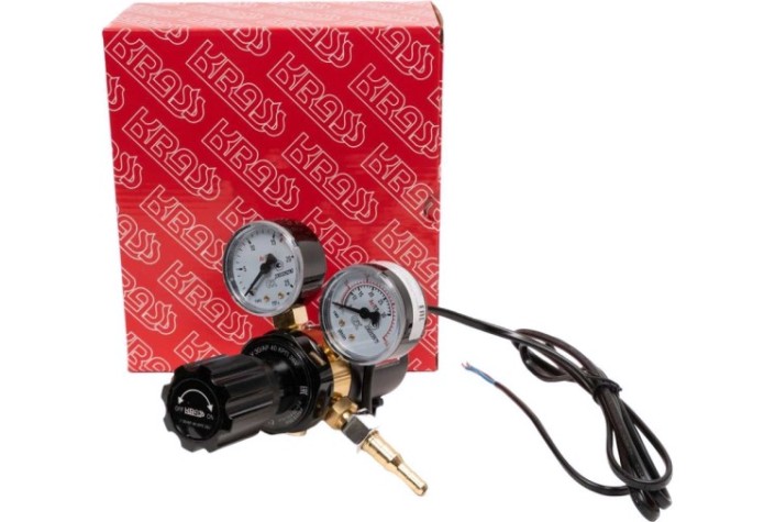 Регулятор расхода газа KRASS У 30/АР 40 КРП 36V для углекислоты и аргона ПОВЕРЕННЫЙ [2133506PV]