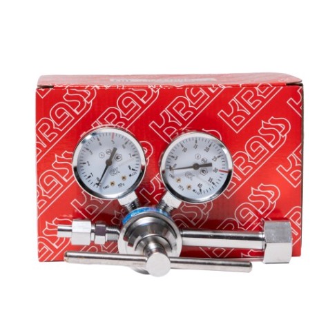 Регулятор расхода KRASS РВД-30/5 высокого давления, кислород/инерт. газы,ПОВЕРЕННЫЙ [2141002PV]