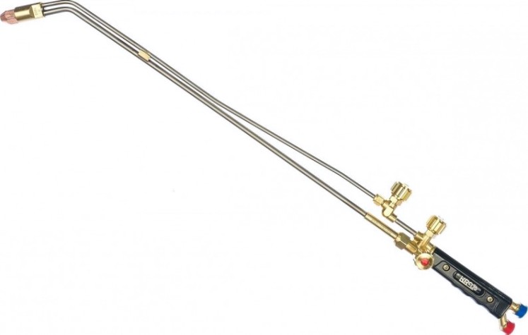 Резак пропановый KRASS Р1П-100-УД удлинен. (вент. до 100 мм) L=765 мм, вн № 1,2,3,4 [2117531]