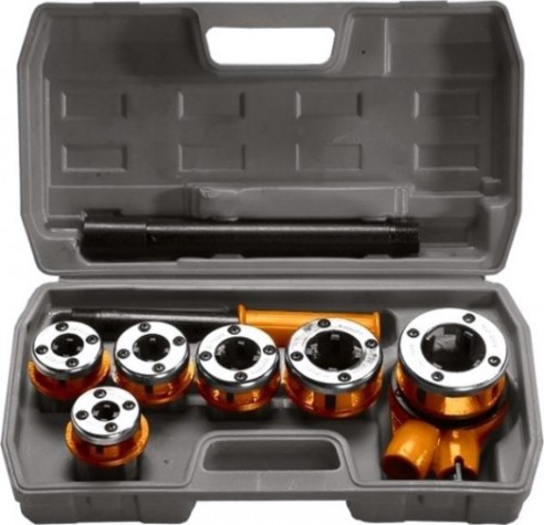 Резьбонарезной комплект Sparta 7 предметов от 1/4" до 1 1/4" [773355]