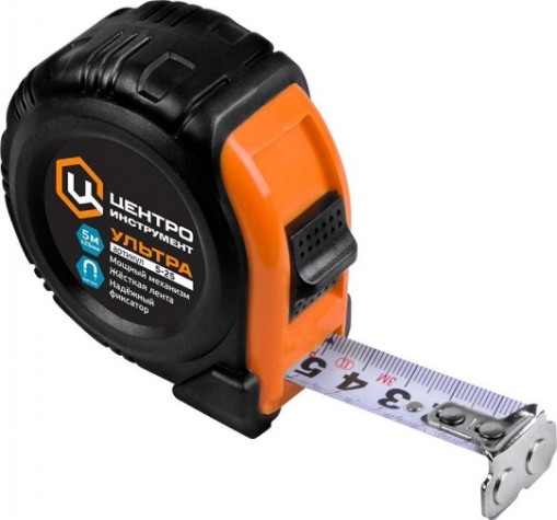 Рулетка ЦЕНТРОИНСТРУМЕНТ Ультра 2.0 м с фиксатором [УЛЬТРА 2М-16ММ (ULTRA)]