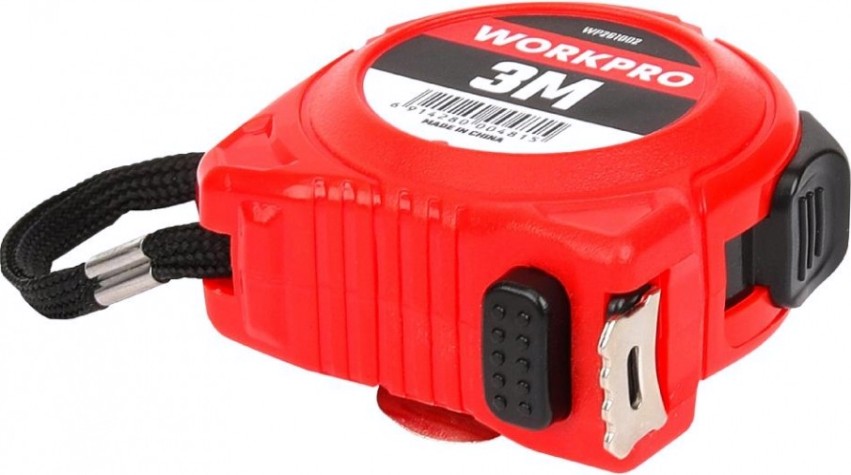 Рулетка WORKPRO WP261002 пластмассовая 3мх16мм