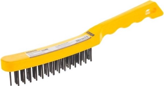 Щетка Biber 709133 стальная с пластиковой ручкой [тов-141225]