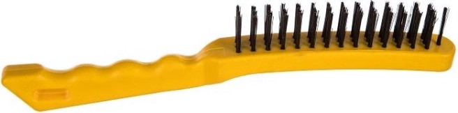 Щетка Biber 709133 стальная с пластиковой ручкой [тов-141225]