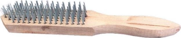 Щетка металлическая Sparta 6 6-рядная с деревянной ручкой [748265]