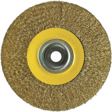 Щетка обдирочная для заточного станка Biber 70 978 дисковая 125мм с переходниками [тов-076223]