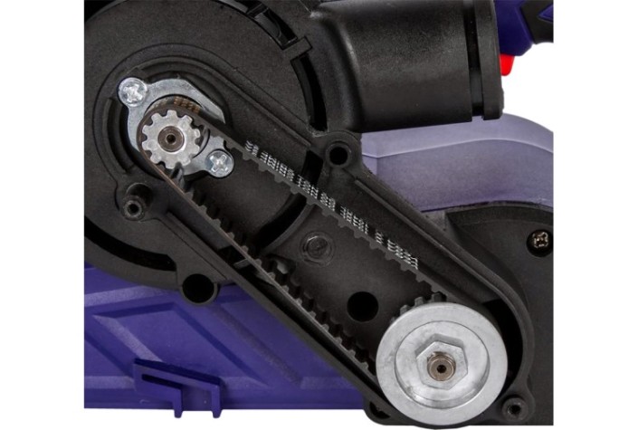 Шлифмашина ленточная сетевая ПУЛЬСАР ЛШМ 1100С (1100вт, лента 76х533, 120-380м/мин) [916-585]