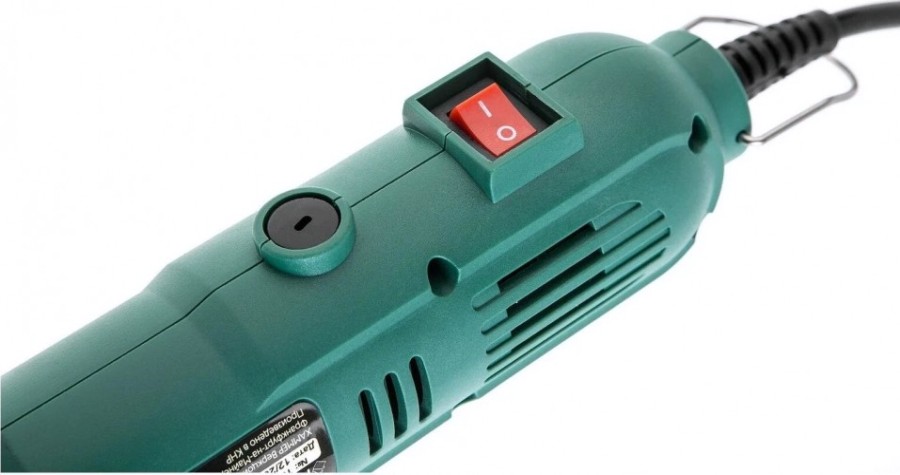 Шлифмашина прямая сетевая Hammer MD135A гибкий вал 2,4-3,2мм + насадки 41 шт. [113-002]