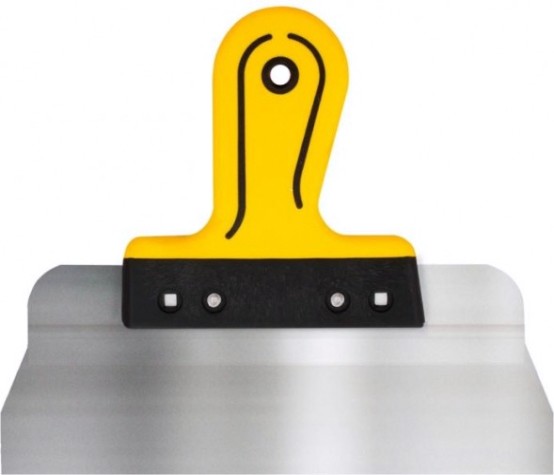 Шпатель Biber 35156 ПРОФИ фасадный нерж.сталь с 2-х комп.рукояткой 250мм [тов-211429]