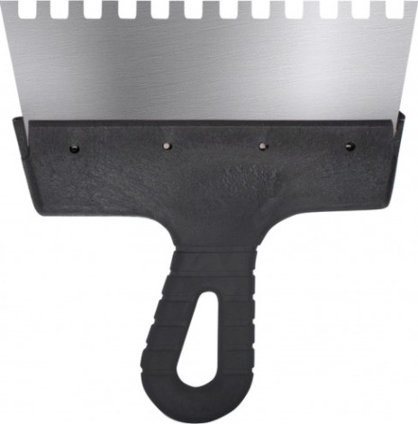 Шпатель Biber 35213 фасадный нерж. сталь, зубчатый 6мм, 200мм [Тов-048247]