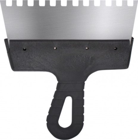 Шпатель Biber 35214 фасадный нерж. сталь, зубчатый 8мм, 200мм [Тов-048248]