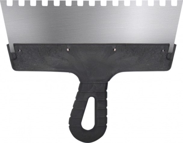 Шпатель Biber 35215 фасадный нерж. сталь, зубчатый 6мм, 250мм [Тов-048249]