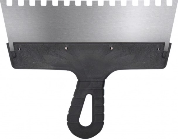 Шпатель Biber 35216 фасадный нерж. сталь, зубчатый 8мм, 250мм [Тов-048250]