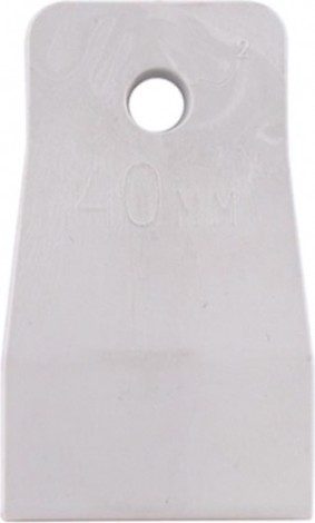 Шпатель Biber 35265 резиновый белый 40мм [Тов-130024]