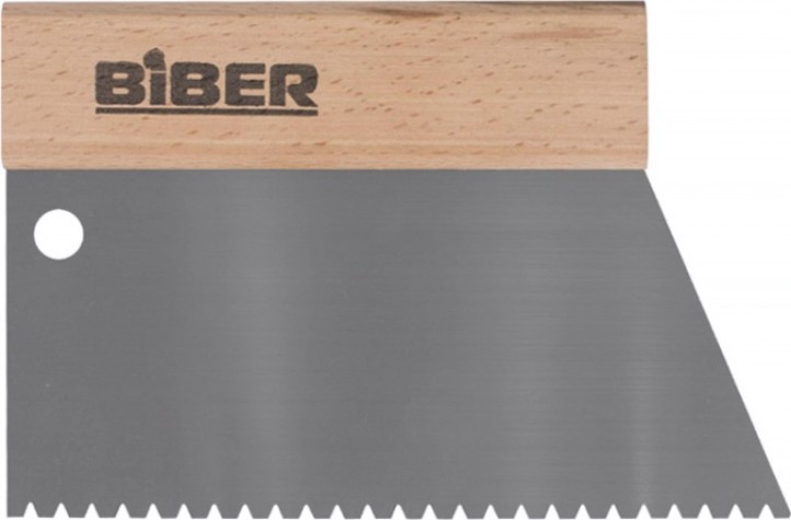 Шпатель Biber 35282 для клея 180 мм, зуб тип B6 [тов-184682]