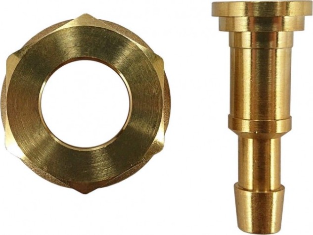 Штуцер со съемной гайкой FOOB F10.13.1 М22, левая резьба, с пламегасителем 6/9мм [00-00002574]