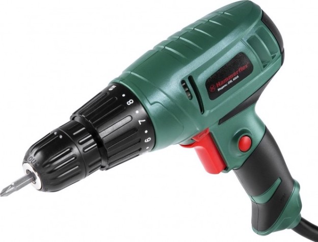 Шуруповерт сетевой Hammer DRL400A 10мм, реверс [109-007]