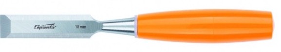 Стамеска Sparta 16 мм плоская, пластиковая рукоятка [244175]