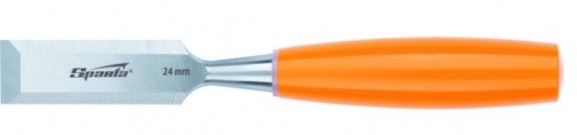 Стамеска Sparta 38 мм плоская, пластиковая рукоятка [244405]