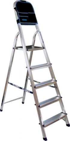 Стремянка алюминиевая АЛЮМЕТ АМ 706 АК 6 ст. с органайзером [Ам706 АК]