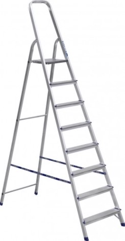 Стремянка алюминиевая АЛЮМЕТ АМ 708 8 ступеней [Ам708]