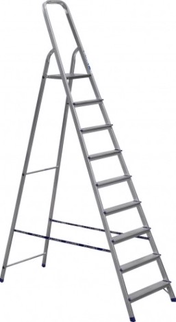 Стремянка алюминиевая АЛЮМЕТ АМ 709 9 ступеней [Ам709]