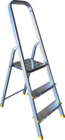 Стремянка алюминиевая АЛЮМЕТ АРА 7003 3 ступени анодированная [APA7003]