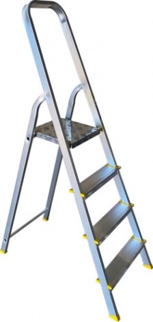 Стремянка алюминиевая АЛЮМЕТ АРА 7004 4 ступени анодированная [APA7004]